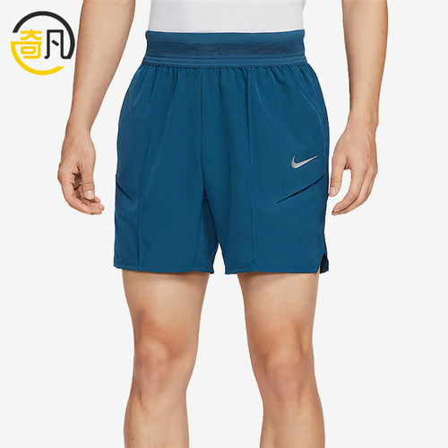 Nike/耐克正品Dri-Fit男士系带弹性经典透气网球短裤HM6741-415