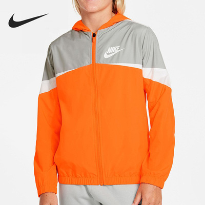 Nike/耐克正品秋季新款大童跑步运动休闲夹克外套DR1886-803