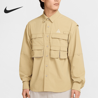 Nike/耐克正品春季新款男士户外多口袋翻领衬衫HJ2466-297