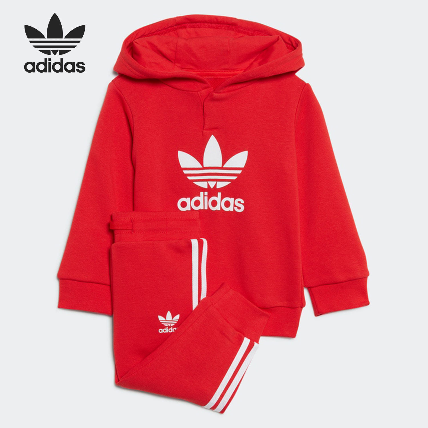 Adidas/阿迪达斯正品三叶草婴童舒适连帽运动休闲套装 HE4672,童装/婴儿装/亲子装,套装,淘宝优惠券,粉丝福利购,淘宝优惠卷