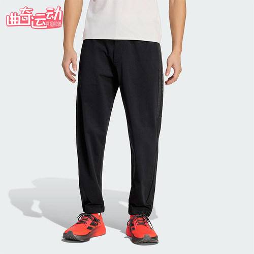 Adidas/阿迪达斯正品奥迪F1车队男士休闲弹力条纹运动长裤KE9075