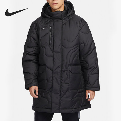 Nike/耐克正品2023冬季新款男子保暖中长款运动棉衣FB6337