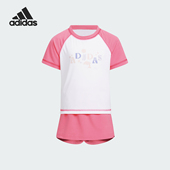 阿迪达斯正品 短袖 Adidas CD2 SET小童印花夏季 套装 IY8112