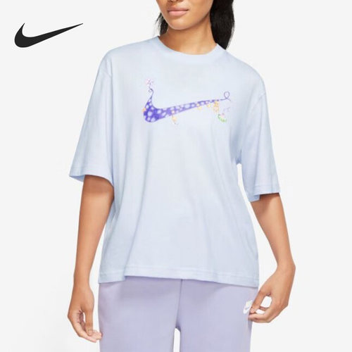 Nike/耐克正品夏季圆领宽松女子运动短袖T恤FD9315-085