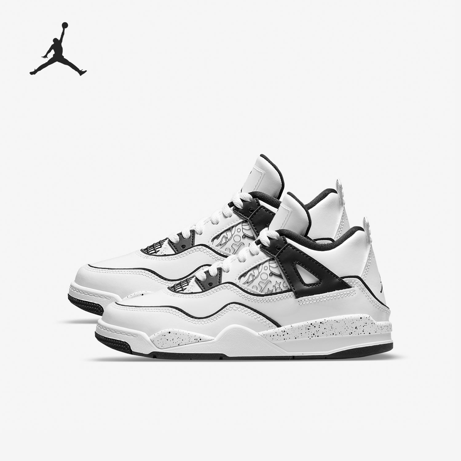 Nike/耐克正品Jordan 4 AJ4女子大童运动篮球鞋 DC4100-100