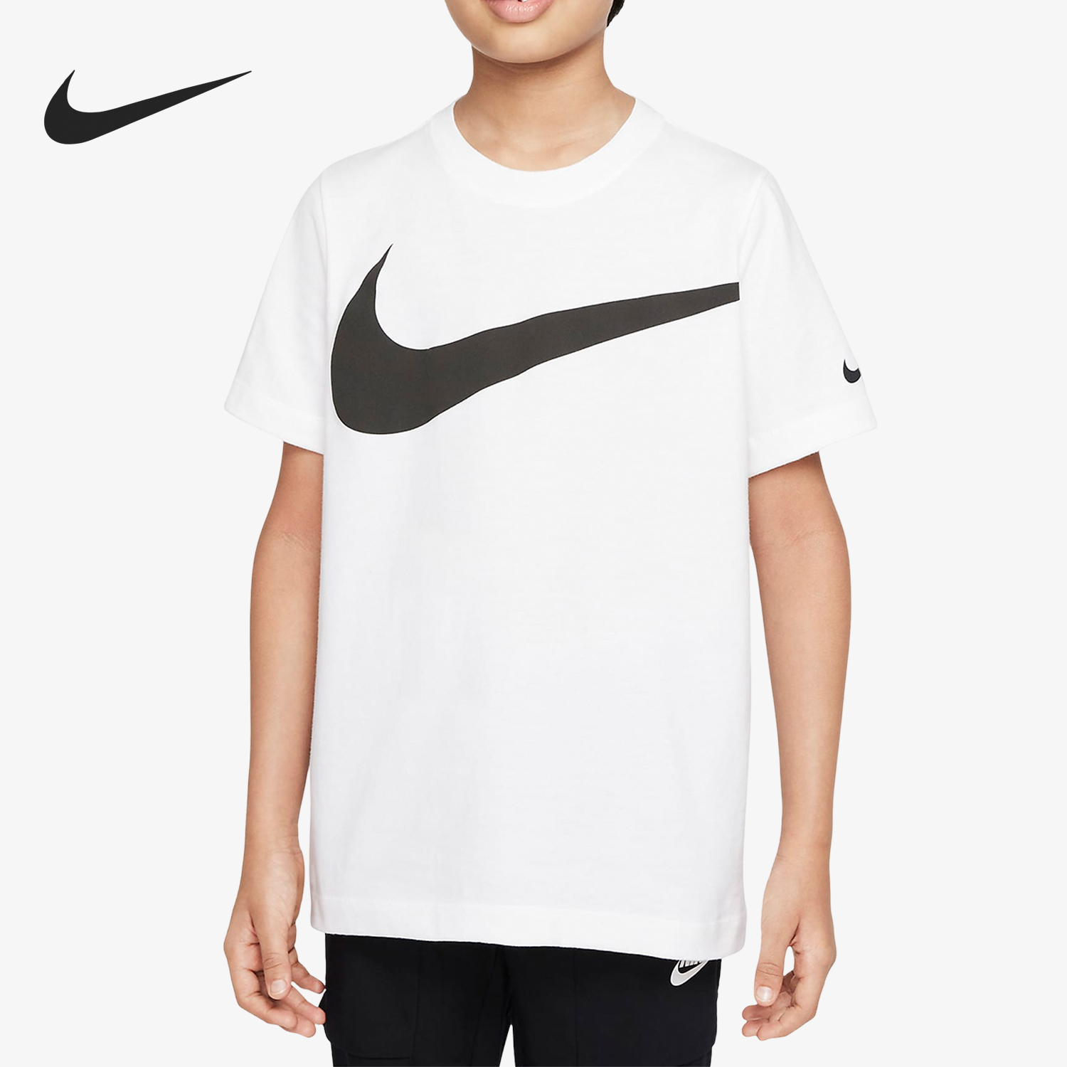 Nike/耐克正品2024新款大童宽松透气运动休闲短袖DO1807-100