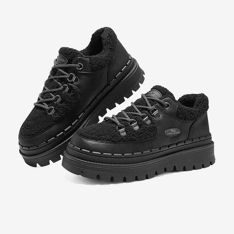 Skechers/斯凯奇正品新款时尚女子学院风厚底复古运动休闲鞋