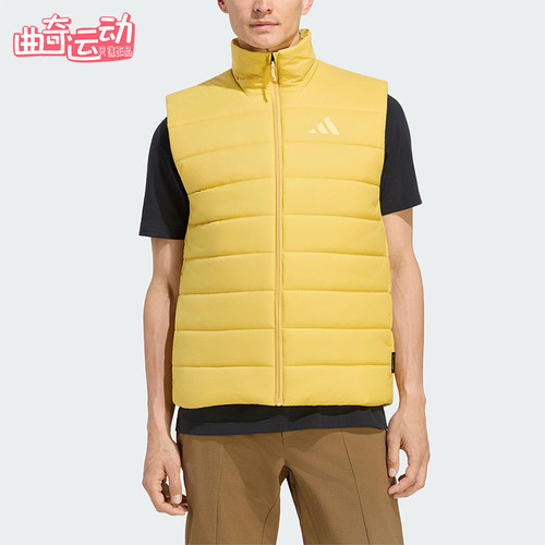 Adidas/阿迪达斯正品男士户外拒水防风保暖夹棉马甲KX8819