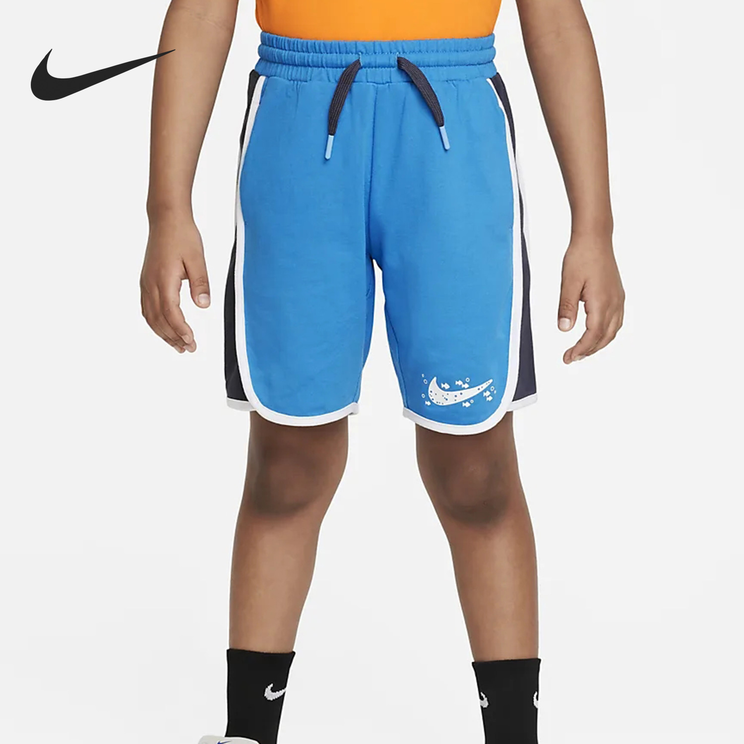 Nike/耐克正品Sportswear Coral小童系带运动短裤FQ0826-406