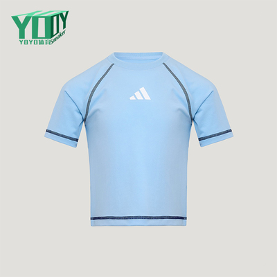 Adidas/阿迪达斯正品夏季儿童休闲柔软弹力圆领运动短袖T恤KY8372