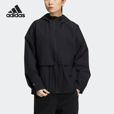Adidas/阿迪达斯正品新款女子户外保暖运动连帽外套HM2777