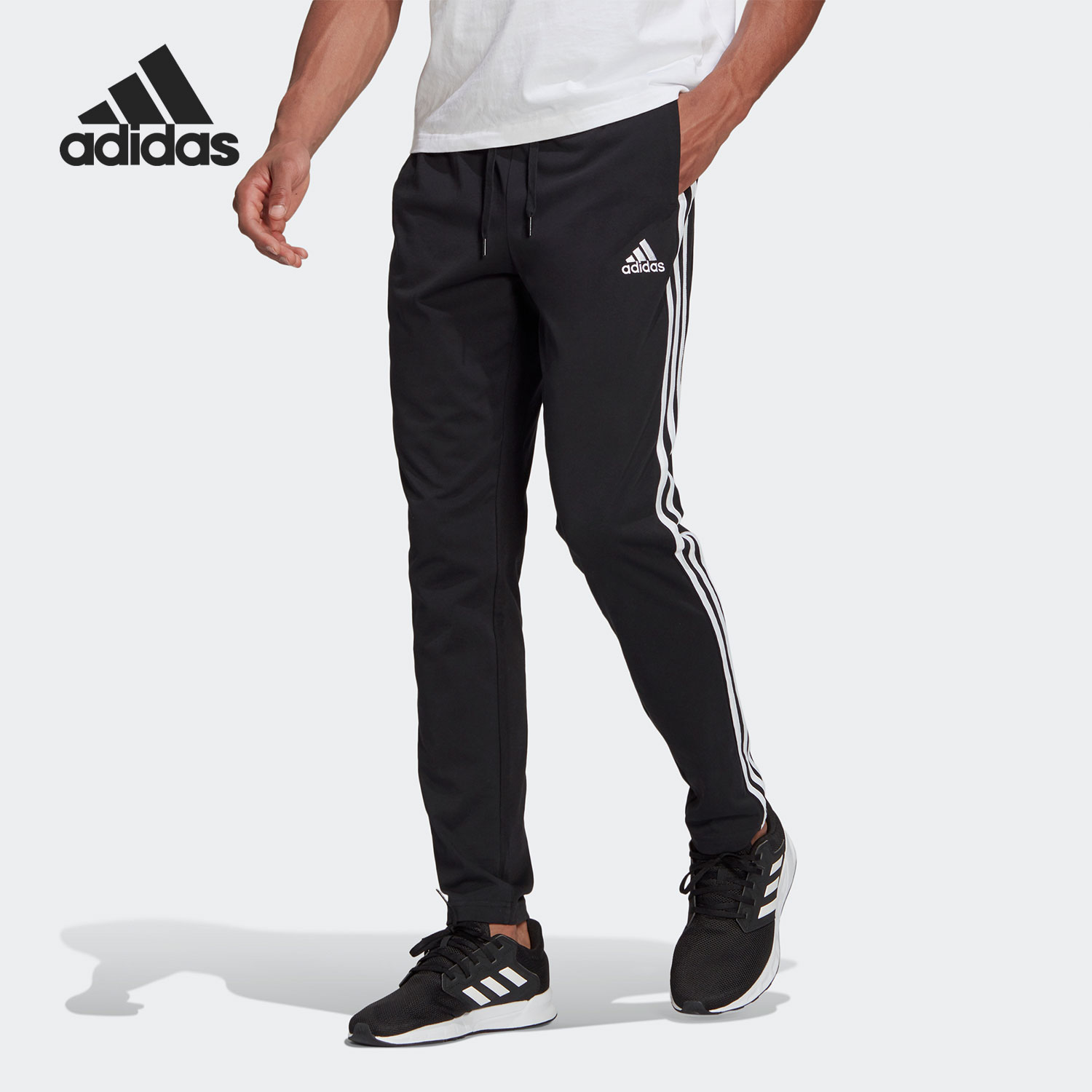 Adidas/阿迪达斯正品当季新款户外男子运动休闲宽松长裤 GK8995