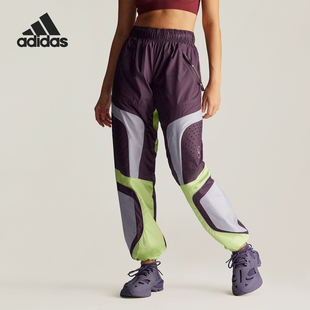 印花宽松长裤 Adidas TP女士时尚 WOVEN IX1628 阿迪达斯正品