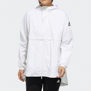 阿迪达斯正品 WB女子运动型格夹克外套 当季 WMN FM9258 新款 Adidas