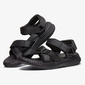 斯凯奇正品 夏季 新款 Skechers 男子简约魔术贴搭扣沙滩凉鞋