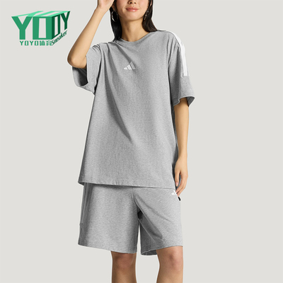 Adidas/阿迪达斯正品U TRACKSUIT男女圆领运动经典短袖套装KX0523