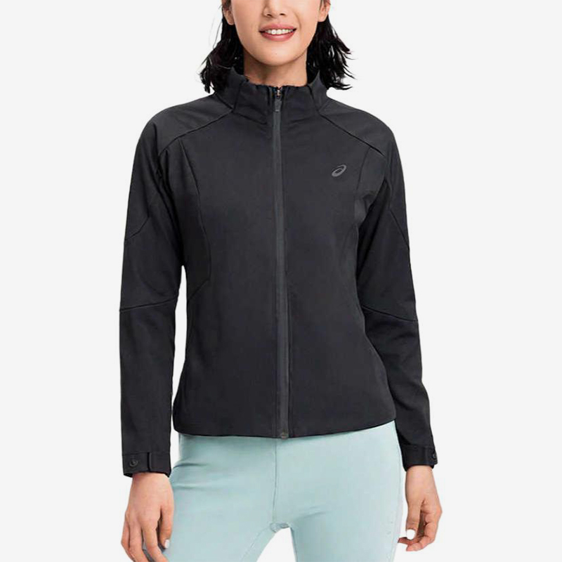 Asics/亚瑟士正品2025新款女子防泼水运动夹克外套2012D242-001