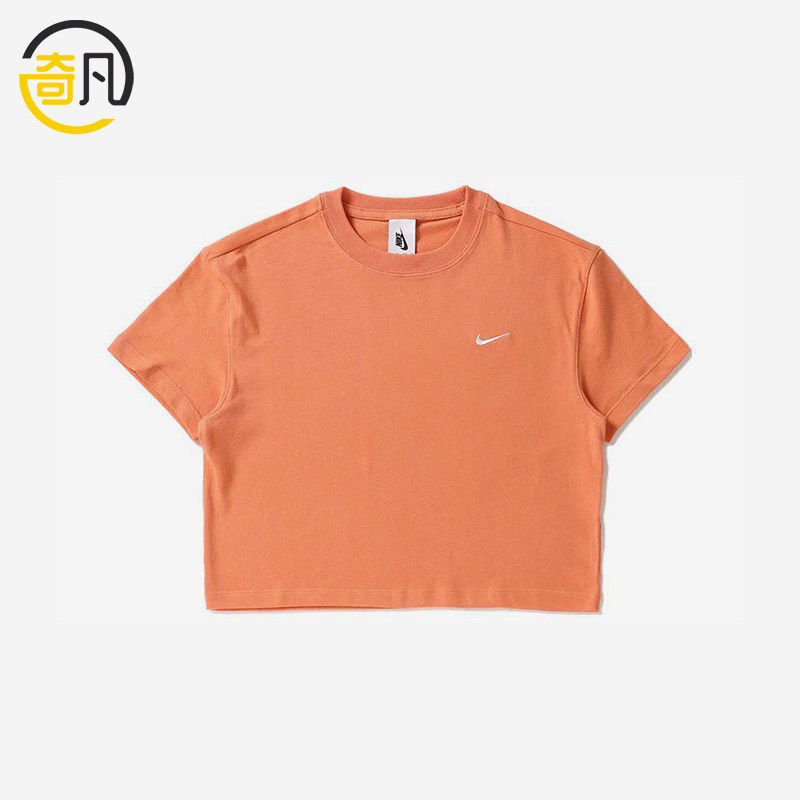 Nike/耐克正品女士刺绣运动休闲舒适透气短袖T恤DA0324-863