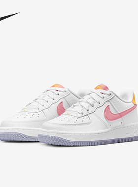 Nike/耐克正品Air Force 1 GS女子大童低帮运动鞋DV7762-100