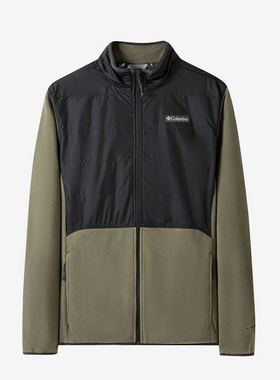 Columbia/哥伦比亚正品新款男士拉链抓绒立领外套AE0241397