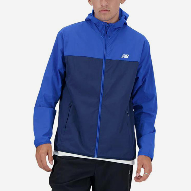 New Balance/NB正品运动男子户外休闲连帽夹克外套MJ41506-BUL