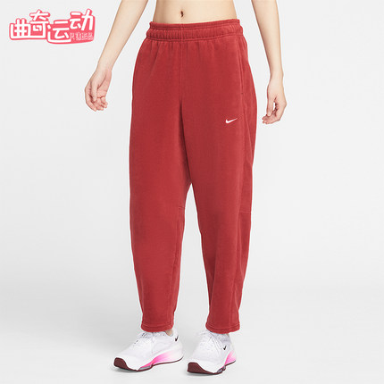 Nike/耐克正品2025冬季款女士日常中腰锥形刺绣长裤HV3708-613