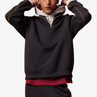 UA/安德玛正品2025新款男士半拉链时尚潮流卫衣套头衫6006005-001