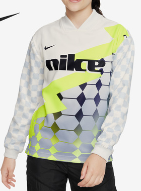 Nike/耐克正品新款大童跑步训练运动V领长袖T恤FD3128-121