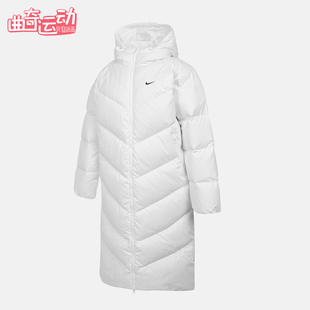 Nike/耐克正品2025冬季款女士日常连帽保暖耐穿羽绒服HV5237-100
