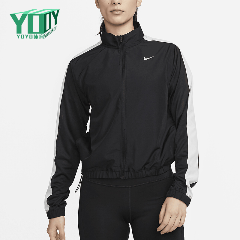 Nike/耐克正品Dri-FIT女士户外跑步立领拼接运动外套DX1038-010