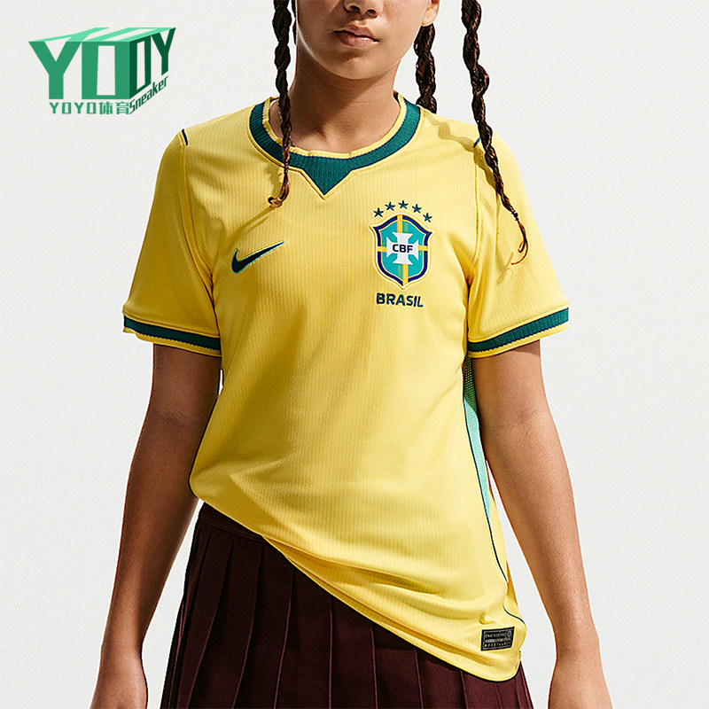 Nike/耐克正品Stadium新款儿童经典黄绿色时尚足球衣IO2231-724