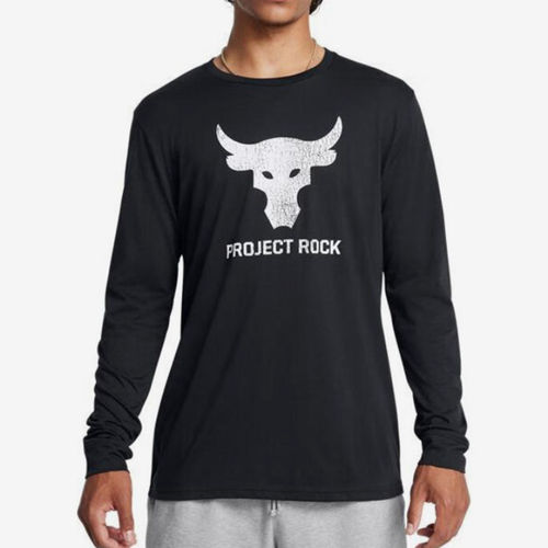 UA/安德玛正品Project Rock男子运动休闲圆领长袖T恤1374847-003