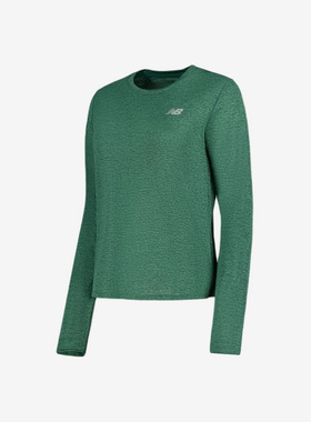 New Balance/NB正品2025新款女子运动休闲圆领长袖T恤WT41256-NEE