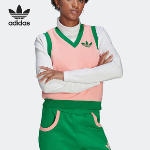 VEST 三叶草SWEAT 女子针织背心IB2058 阿迪达斯正品 Adidas