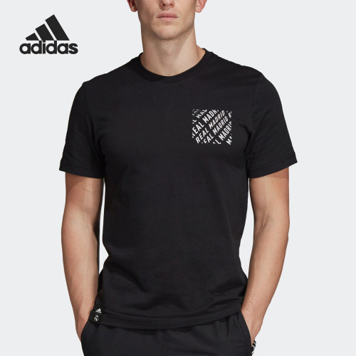 Adidas/阿迪达斯正品 REAL STR GR TEE男皇马足球短袖T恤 DP5180