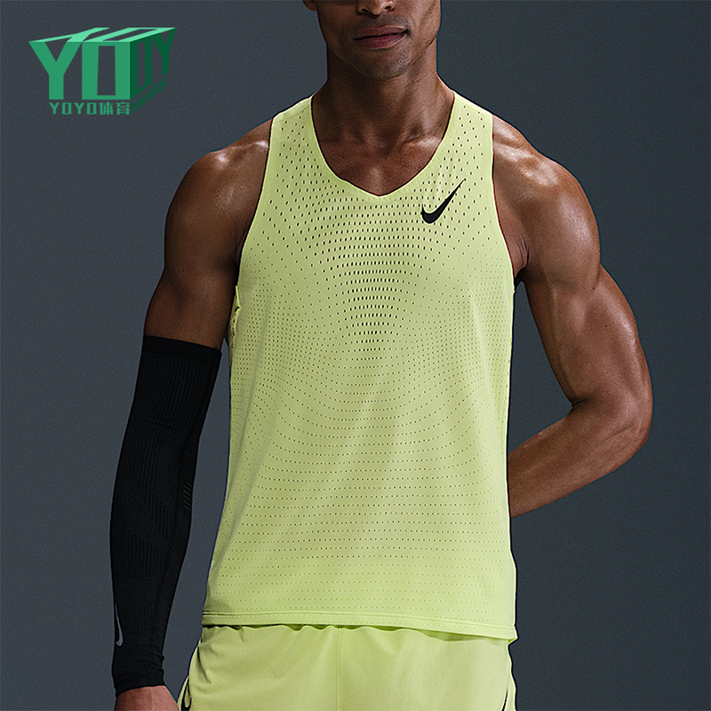 Nike/耐克正品2025 Dri-FIT男士比赛网眼跑步背心T恤FN4231-736
