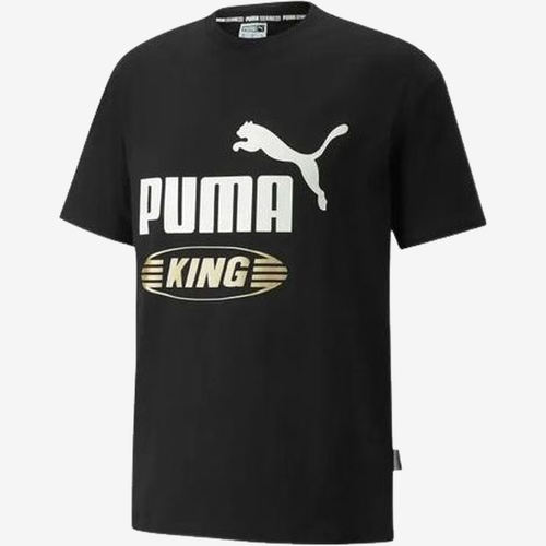 PUMA彪马正品男款KingLogo经典休闲日常穿着短袖T恤533590-01