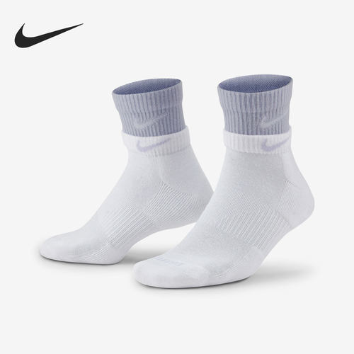 Nike/耐克正品当季男女新款拼接叠层休闲运动袜 DH4058-101