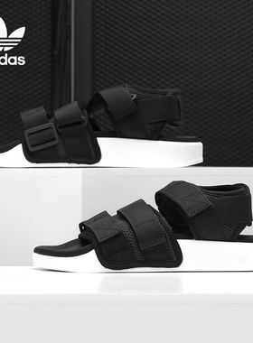 Adidas/阿迪达斯正品三叶草夏季女子魔术贴透气沙滩鞋凉鞋 AC8583