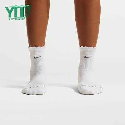 Nike/耐克正品EverydayElevated新款经典男白色中筒袜IH8621-910