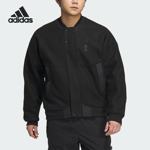Adidas/阿迪达斯正品冬季新款男子宽松加绒针织外套IP4910