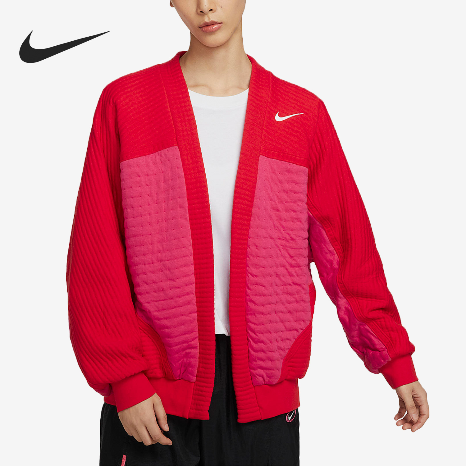 Nike/耐克正品新款女子双面宽松保暖开衫外套 FD4065-657