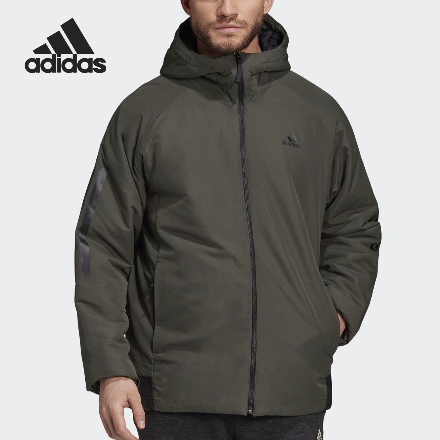 Adidas/阿迪达斯 Keep warm travel sports down jacket with hood