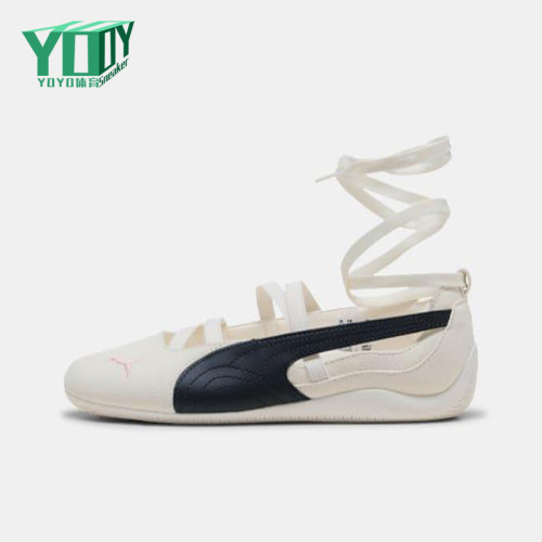 Puma/彪马正品Speedcat女士休闲薄底蝴蝶结绑带芭蕾鞋404395-01