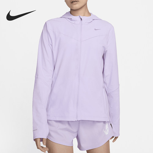 Nike/耐克正品 Swift UV 女士跑步反光连帽防晒衣FB7481-512