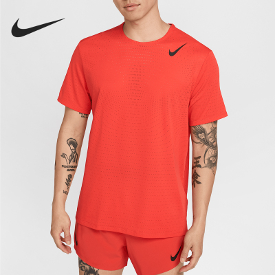 Nike/耐克正品Dri-FIT ADV男士跑步透气针织短袖HJ3378-696