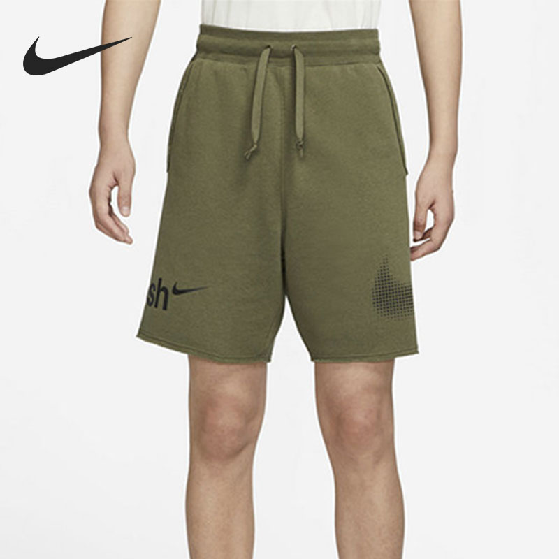 Nike/耐克正品休闲训练男子透气宽松针织五分裤DX6310-222