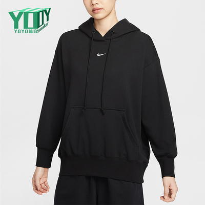 Nike/耐克正品2025冬季款女士连帽套头经典刺绣卫衣HV8103-010