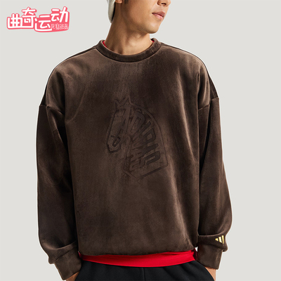 Adidas/阿迪达斯正品NYR GFX SWT男士亲肤潮流加绒休闲卫衣KE4067