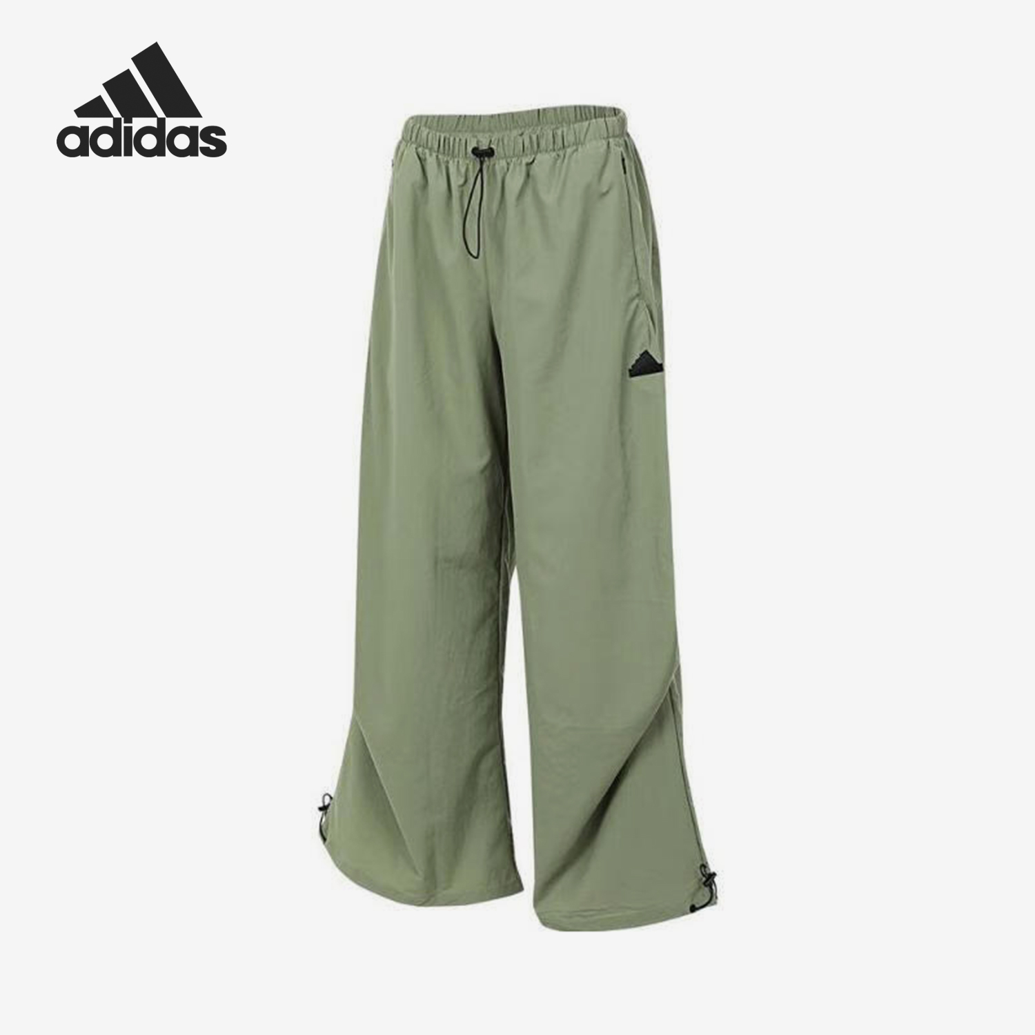 阿迪达斯女士透气束脚宽松长裤